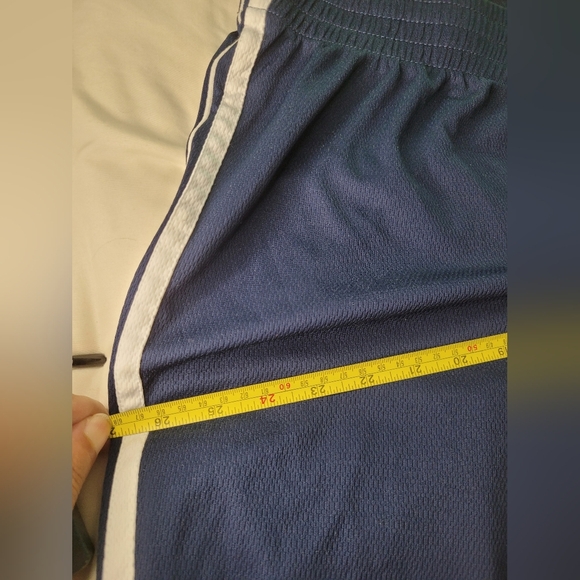 Champion Shorts Mens 2xl Blue Mesh Sweatpants Stretch Athletic Sports Gym Run - Picture 3 of 5